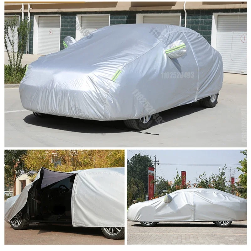 New Full Car Cover thickening Outdoor Sun Protection Heat Insulation Sun UV-proof Dustproof Anti Sedan Four Seasons Universal