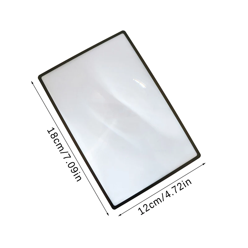 New【Magnifying Glass A5 Full Page Large Sheet Magnifier Magnifying Glass Book Page Magnification 3X Ultra-thin Magnifier Loupe】 view 6