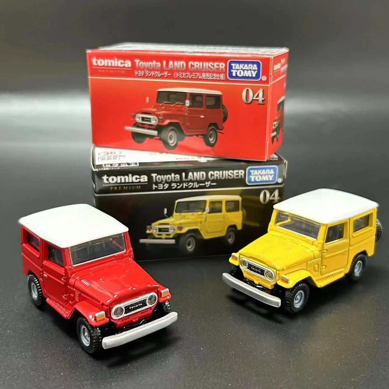 

New TAKARA TOMY Diecast Car Model Black Box TP04 Toyota Land Cruiser Toy Collection Hong Kong Version