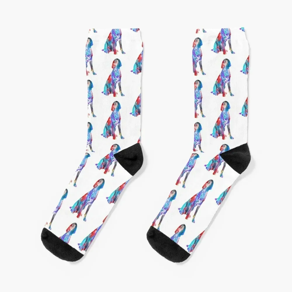 

German Wirehaired Pointer Socks designer bright garter hockey Socks Women's Men's