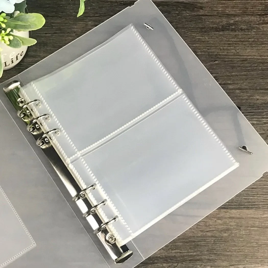 10pcs Photo Album Binder Refill Inner Sleeves 1P 2P 4P Transparent A5 Binder Sleeves Photocard Storage Organizer Loose Leaf