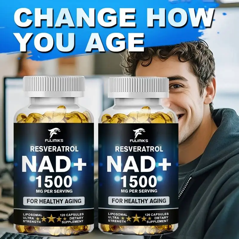 NAD Supplement Capsules, Premium NAD Formula, Support Cellular Energy Production, Promote Healthy Aging, Maintain Skin Wellness, Boost Body Vitality, Support Brain & Nerve Health