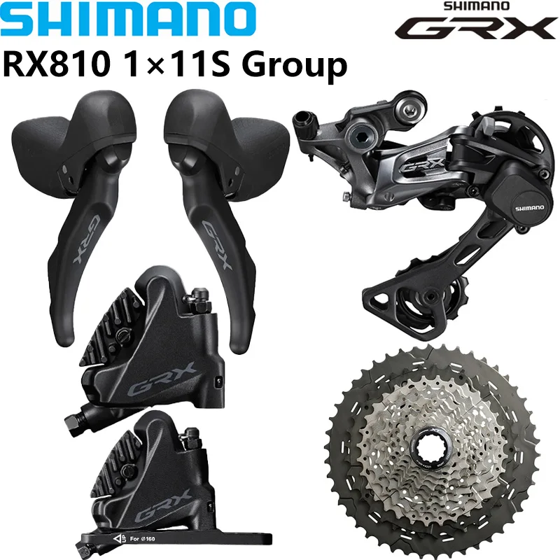 SHIMANO GRX RX810 1X11Speed Groupset ST-RX810 BR-RX810 Brake RD-RX812 Rear Derailleur CS-M8000/M5100 42T 46T Original Bike Parts