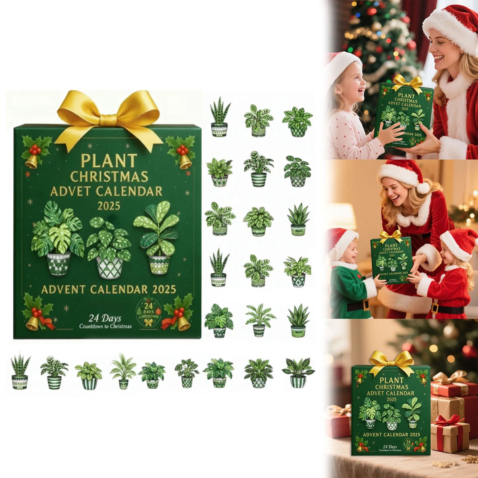 Lumières d'intérieur à piles avec minuterie Calendrier de l'Avent de Noël Anatomie Pendentif de compte à rebours de Noël Grands minuteries pour les enseignants