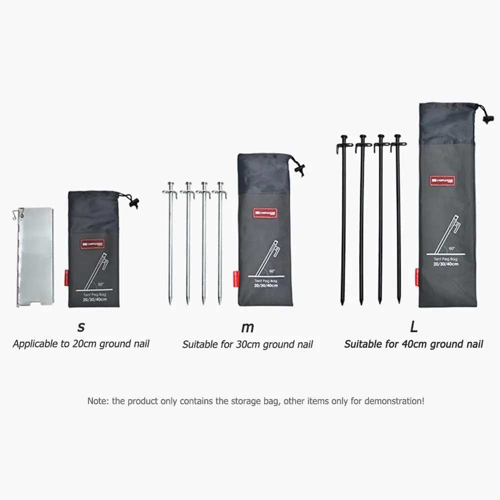 เชือกลมกระเป๋าเก็บ GROUND PEG BAG ค้อนเต็นท์หมุดกระเป๋าเต็นท์หมุดกระเป๋าเก็บหมุดเล็บกระเป๋าเก็บเครื่องมือเก็บกระเป๋า