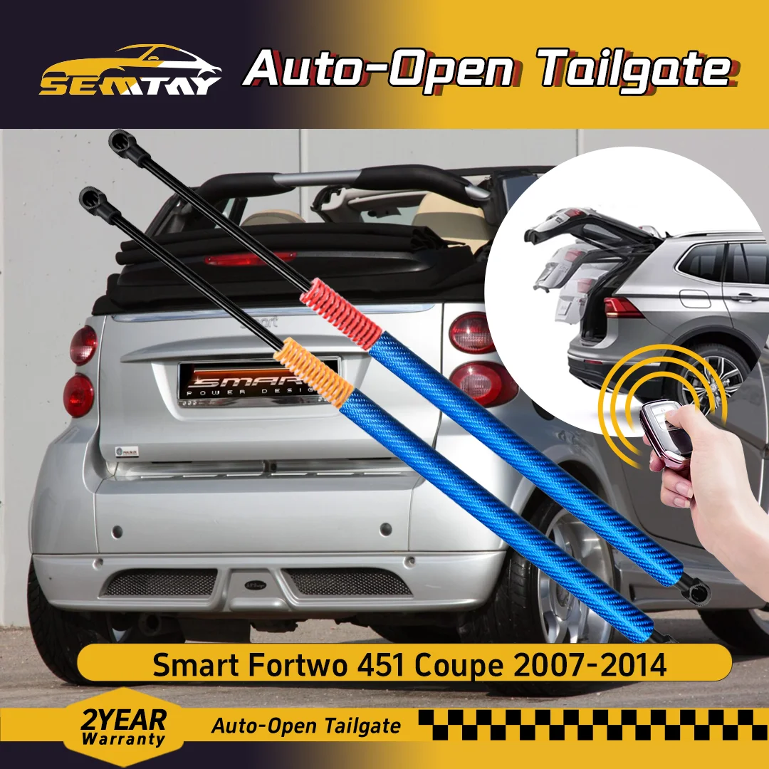 

SEMTAY Automatic Lifting Trunk Struts with Spring for Fortwo 451 Coupe 2007-2014 Rear Tailgate Boot Lift Supports