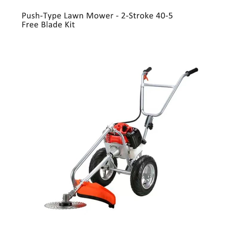2-Stroke 40-5 Gas Mower Grass Trimmer Brush Cutter Hand Push Weeding Machine Manual Weeding Machine+loosening Soil+mowing Grass