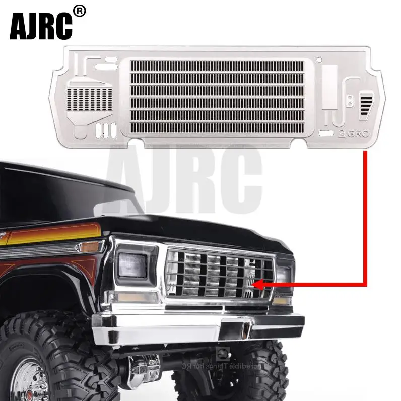 

For Trax Trx-4 Mustang Bronco Simulation Cooling Decoration Metal Heat Sink 1/10 Rc Crawler Car Water Tank Piece