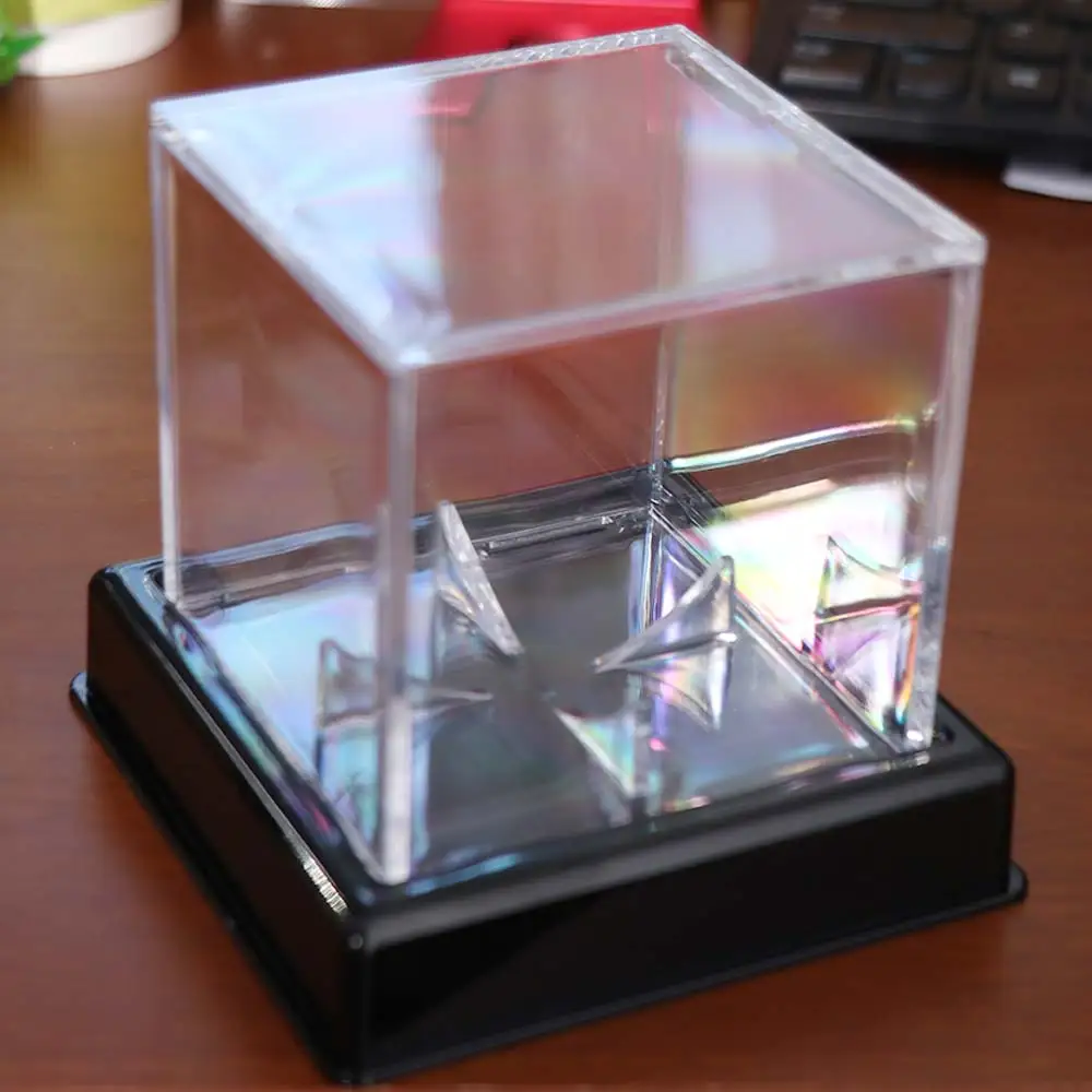 

Акриловая коробка для бейсбольных мячей, пылезащитная, с защитой от УФ-излучения, прозрачный футляр для хранения бейсбольных мячей