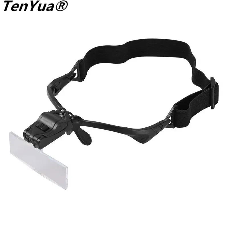 5 Lens 1.0X-3.5X Bracket Headband Magnifier Loupe Glasses with 2 LED Lights Eye Magnification Goggles Optical Lens