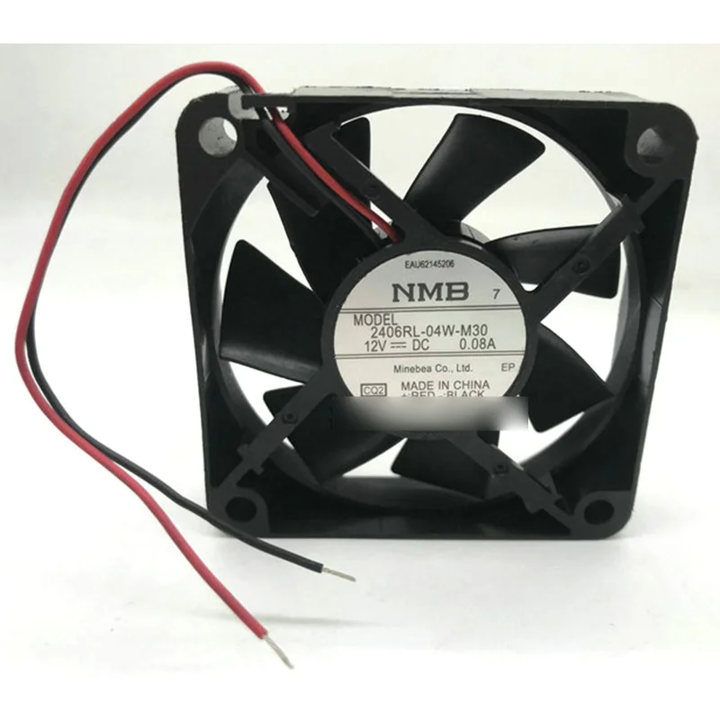 

Новый вентилятор охлаждения NMB 2406RL-04W-M30 12В 0.08А, 2-проводной # QW