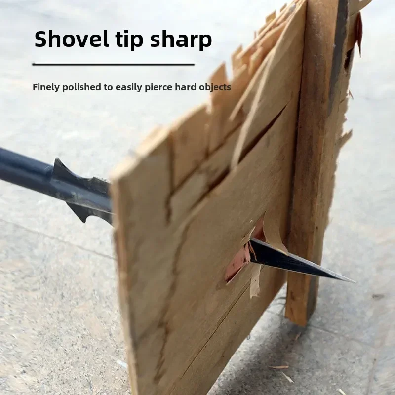 خنزير الرمح المحمولة والانفصال الحصان الرمح الزولو المجرف الأحمر الكرز الرمح رئيس المجرف أداة الدفاع عن النفس معدات التخييم في الهواء الطلق