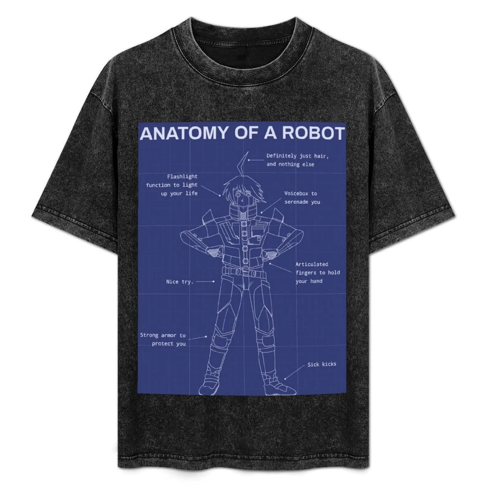 

Anatomy of a Robot - Kiibo T-Shirt Big Size Crew Neck T-Shirt