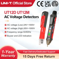UNI-T rilevatore di tensione ca senza contatto UT12D UT12M UT12E 24V-1000V indicatore penna elettrica matita Stick presa voltmetro Tester