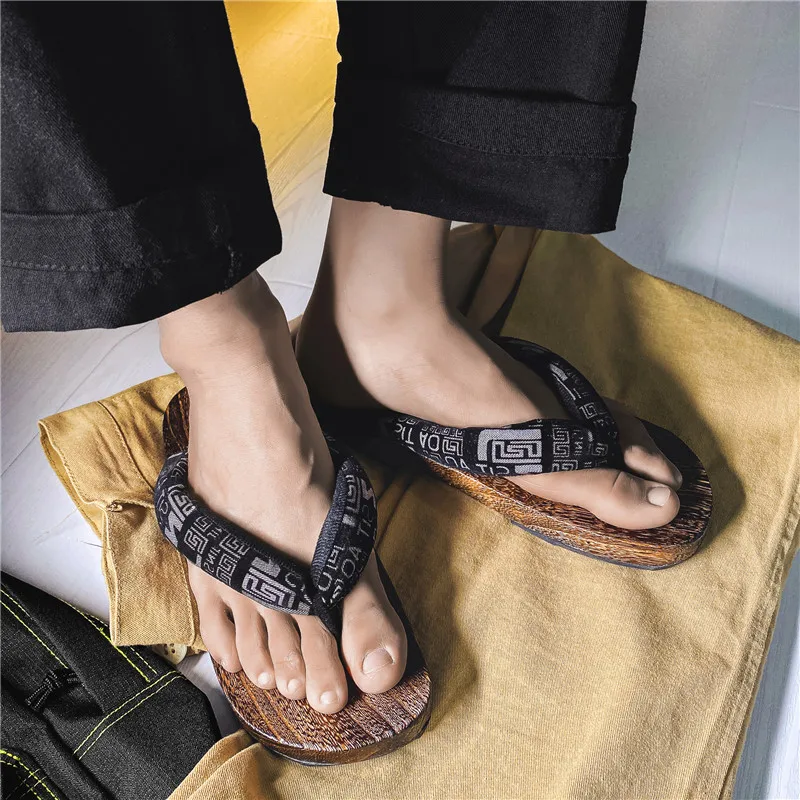 

Новинка 2023 года, мужские японские уличные модные туфли-кимоно Geta COS, JK, японские деревянные туфли с раздельным носком, новый стиль, ультра крутые