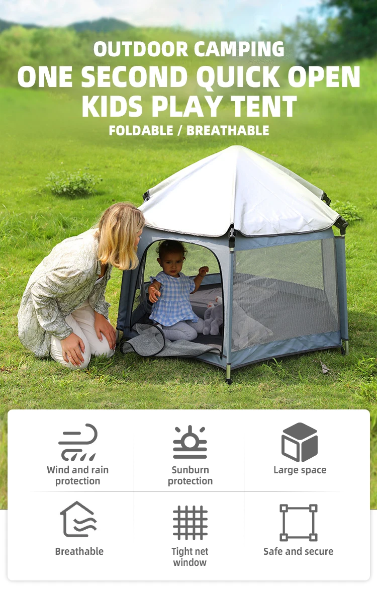 Outdoor Camping Automatic-Tent Children Tent Kids Teepee Lightweight Play Tents For Kids