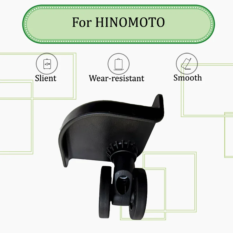 For HINOMOTO BTHS04 Vintage Metal Luggage Wheels - Classic Style with Smooth Ball Bearings Essential For Luggage Repair