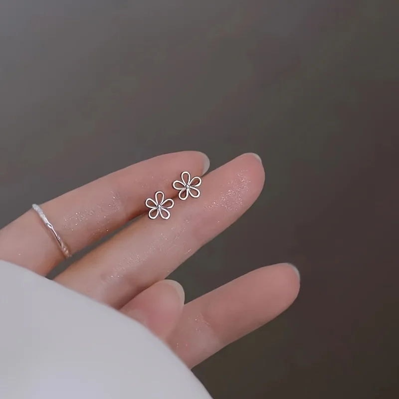 

Серьги женские с полыми цветами, 1 пара