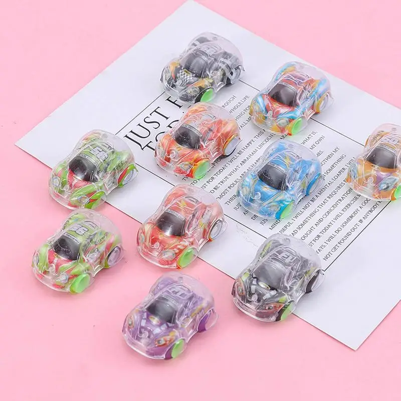 

1pc Transparent Camouflage Colorful Pull Back Car Random Children's Car Model Toys For Children Gift Random Color