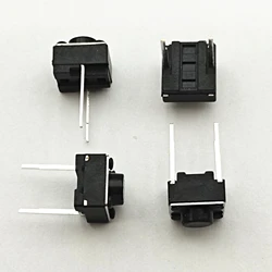 Interruptor de botão tátil momentâneo, Micro Key Power, 6x6x5, DIP2, Médio 2 Pin, 100pcs