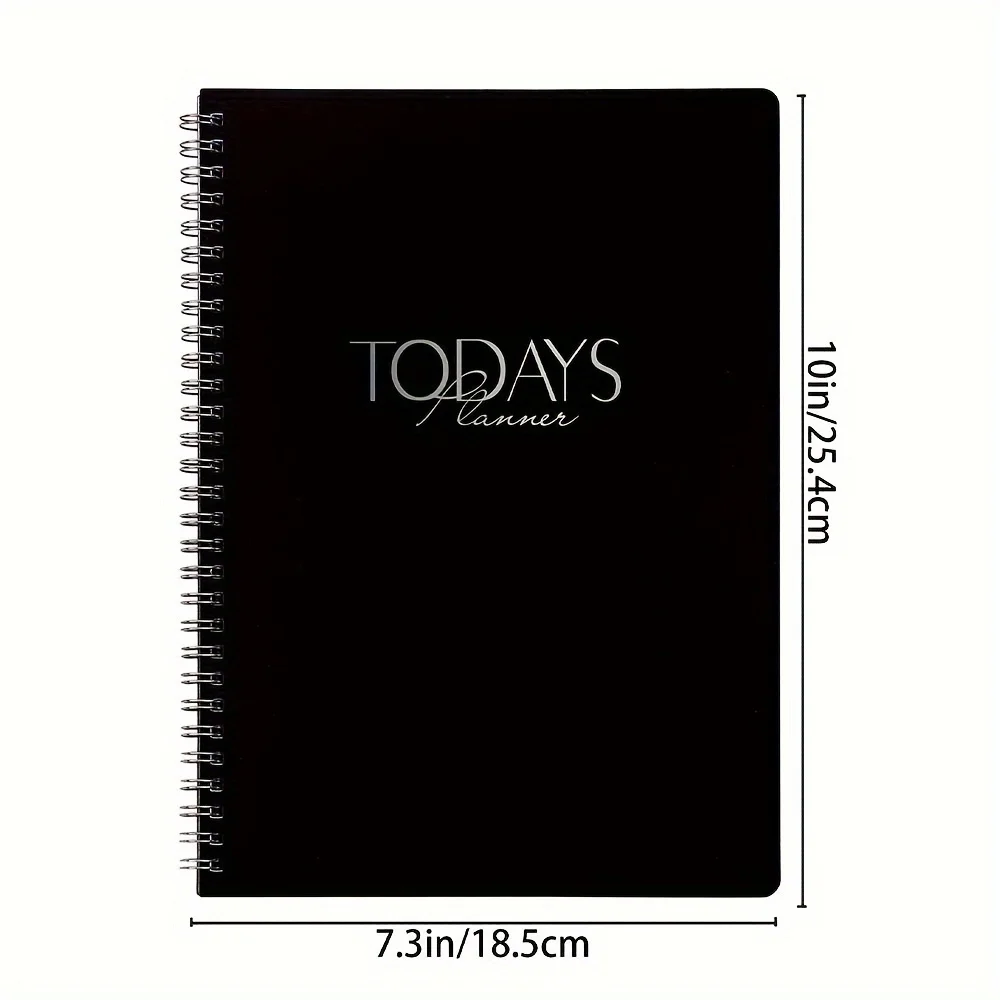 Daily Planner to Easily Organize Your Tasks and Boost Productivity 7.3\" X 10\" to Do List Planner, with Color Index Stickers