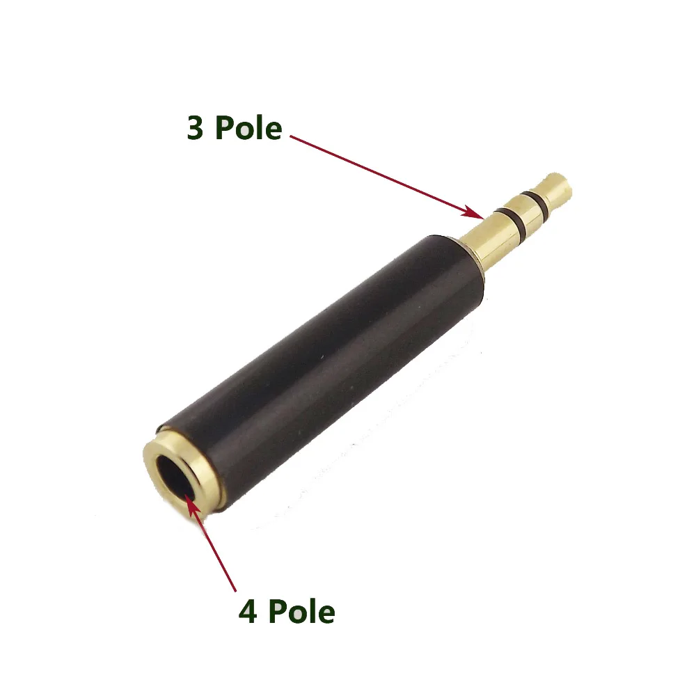 3.5mm Audio Connector 2/3 Pole Mono/Stereo Audio Plug Converter Male Female Socket Headphone Adapter Jack Cold