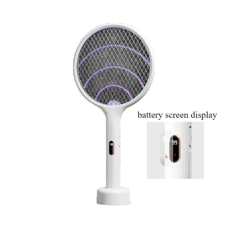 

2025 Qualitell Mosquito Swatter E3 With Smart LED Power Display Killer Lamp Wall-mounted Repellent Lamp Rechargeable