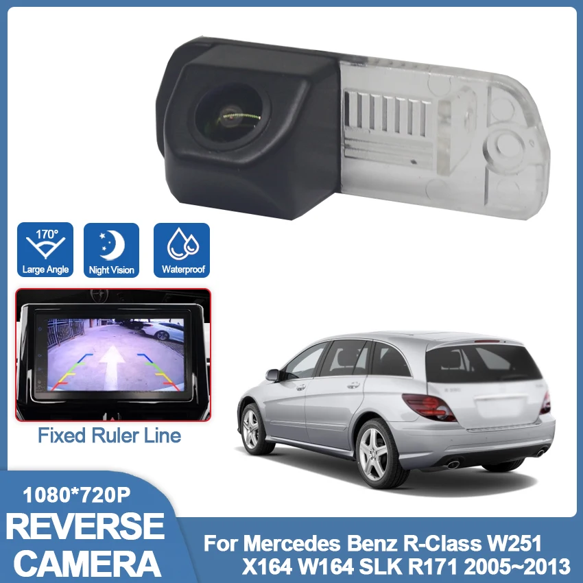 Parking Line Car Rear View Reverse Backup Camera HD CCD Waterproof For Mercedes Benz R-Class W251 X164 W164 SLK R171 2005~2013