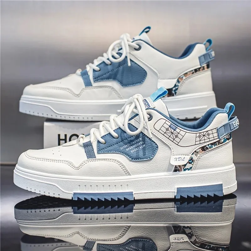 2024 Fashion Men Casual Platform Sneakes LaceUp Trainers Student Sneakes Mens Vulcanized Shoes Tennis Sneakers