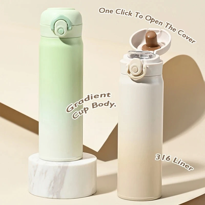 

500ml large capacity thickened 316 stainless steel vacuum Thermal insulation portable Tumbler Thermos Water bottle Coffee cup