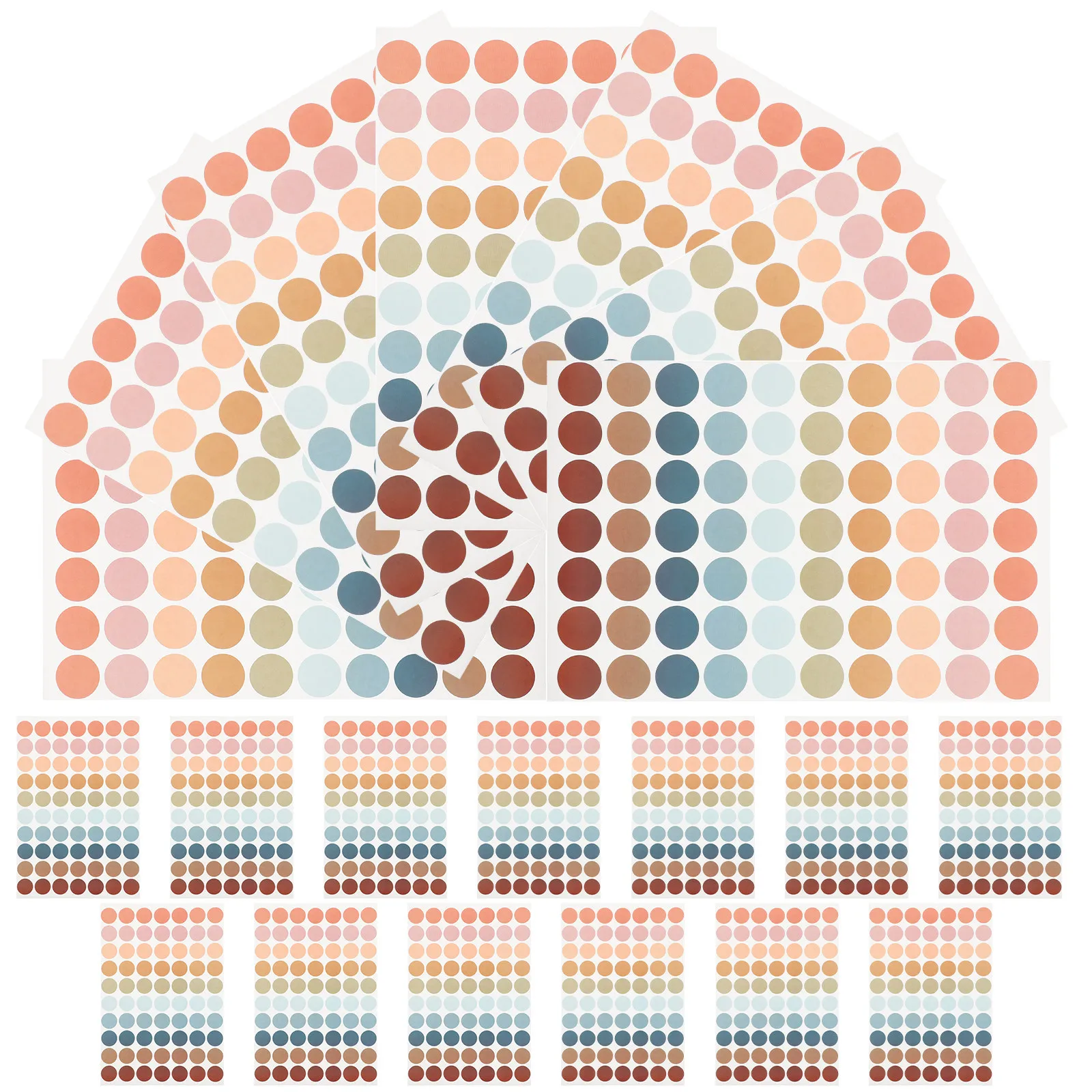 

20 шт. круглых цветных клейких наклеек-точек для кодирования, этикеток для класса, наград для учеников и учителей, мини-планировщиков