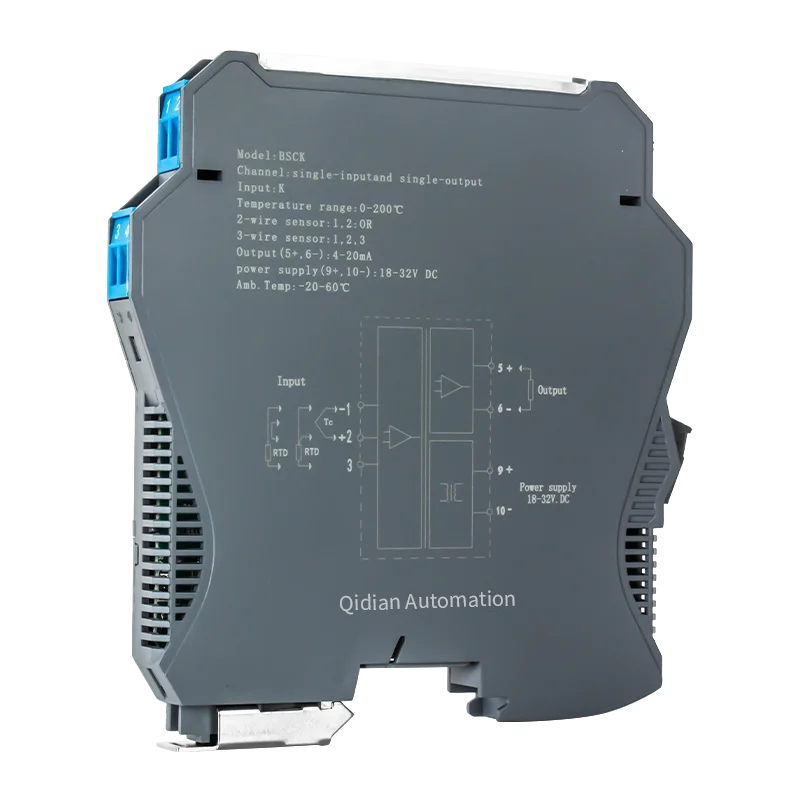 

Тип К 0-600 ℃ Преобразователь сигнала температуры термопары 2 в 2, выход 4-20 мА 0-10 В 0-5 В 35 мм DIN-рейка TC Датчик температуры