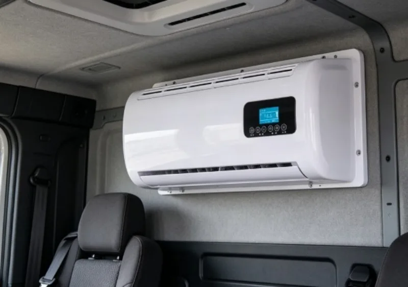 Aire acondicionado ultrafino de refrigeración por aire para camiones, 12v 24v, aire acondicionado eléctrico de 24v para estacionamiento.