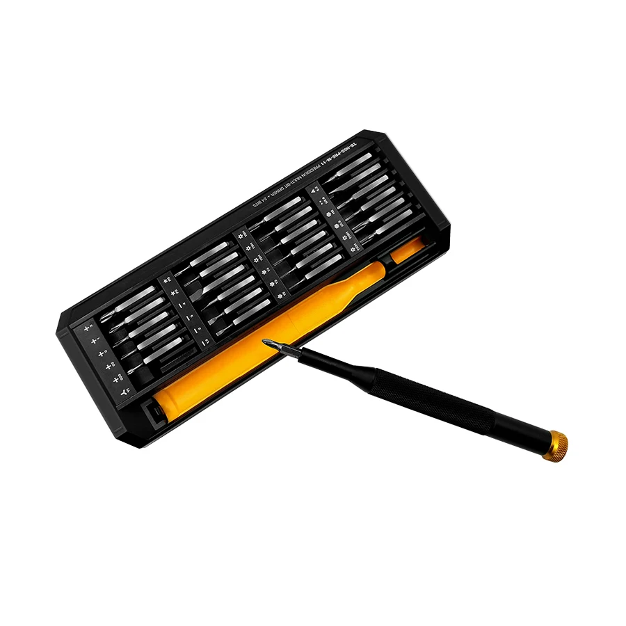 TOUGHBUILT Screwdrivers Bits Set Precision 24-bit Aluminum Handle Multi-bit Assorted Drive Screwdriver Set TB-H5S-PRE-M-11