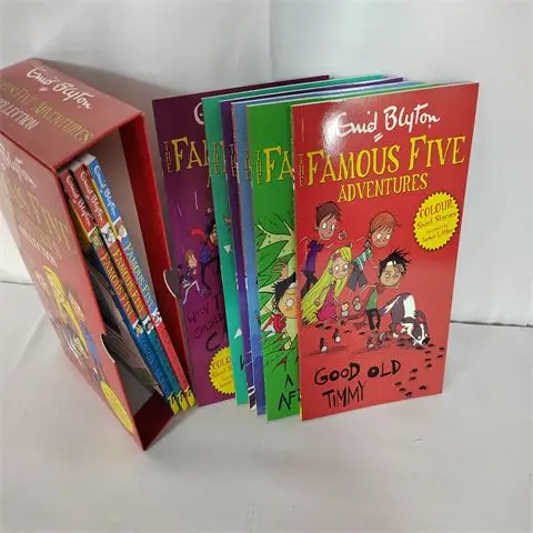 9หนังสือ/ชุด Enid Blyton คอลเลกชันที่มีชื่อเสียงห้าการผจญภัยเด็กหนังสือภาพภาษาอังกฤษหนังสือนิทานนักสืบ