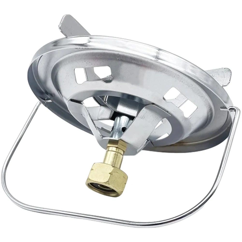 

Outdoor Stove Camping Gas Windproof Burner Portable Backpacking Cooking Mini Picnic Travel Lightweight Durable Copper Zinc Alloy