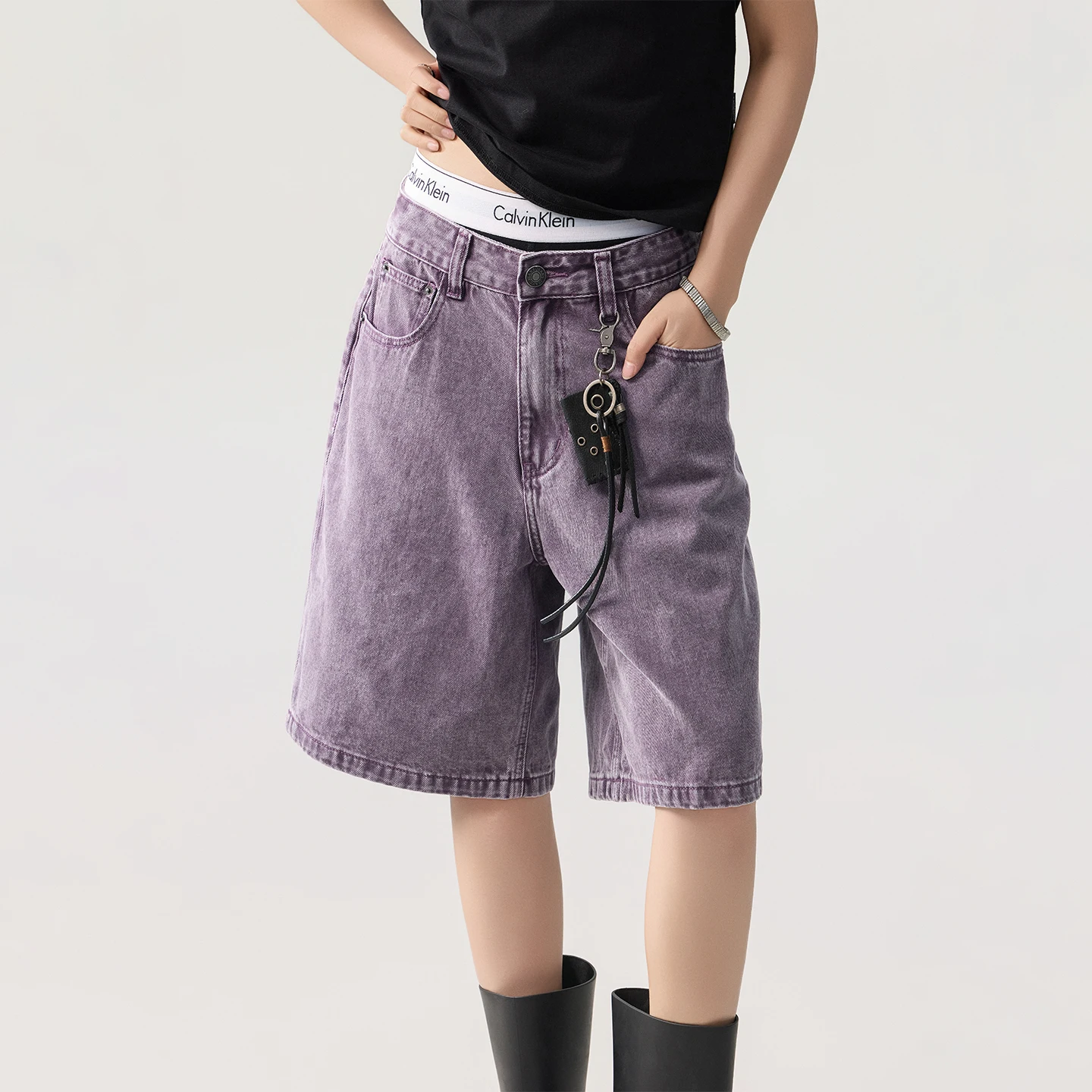 

Summer Denim Shorts Baggy Jeans Jorts Men Streetwear Fashion Vintage Casual Loose Wide Leg Jeans Shorts Pants Trousers