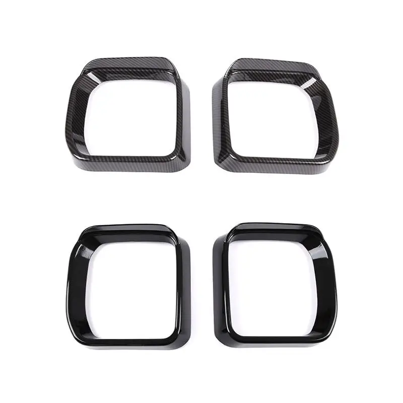 For Land Rover Defender 90 110 2020-2024 ABS Car Exterior Rearview Mirror Rain Eyebrow Frame Cover Decorative Trim