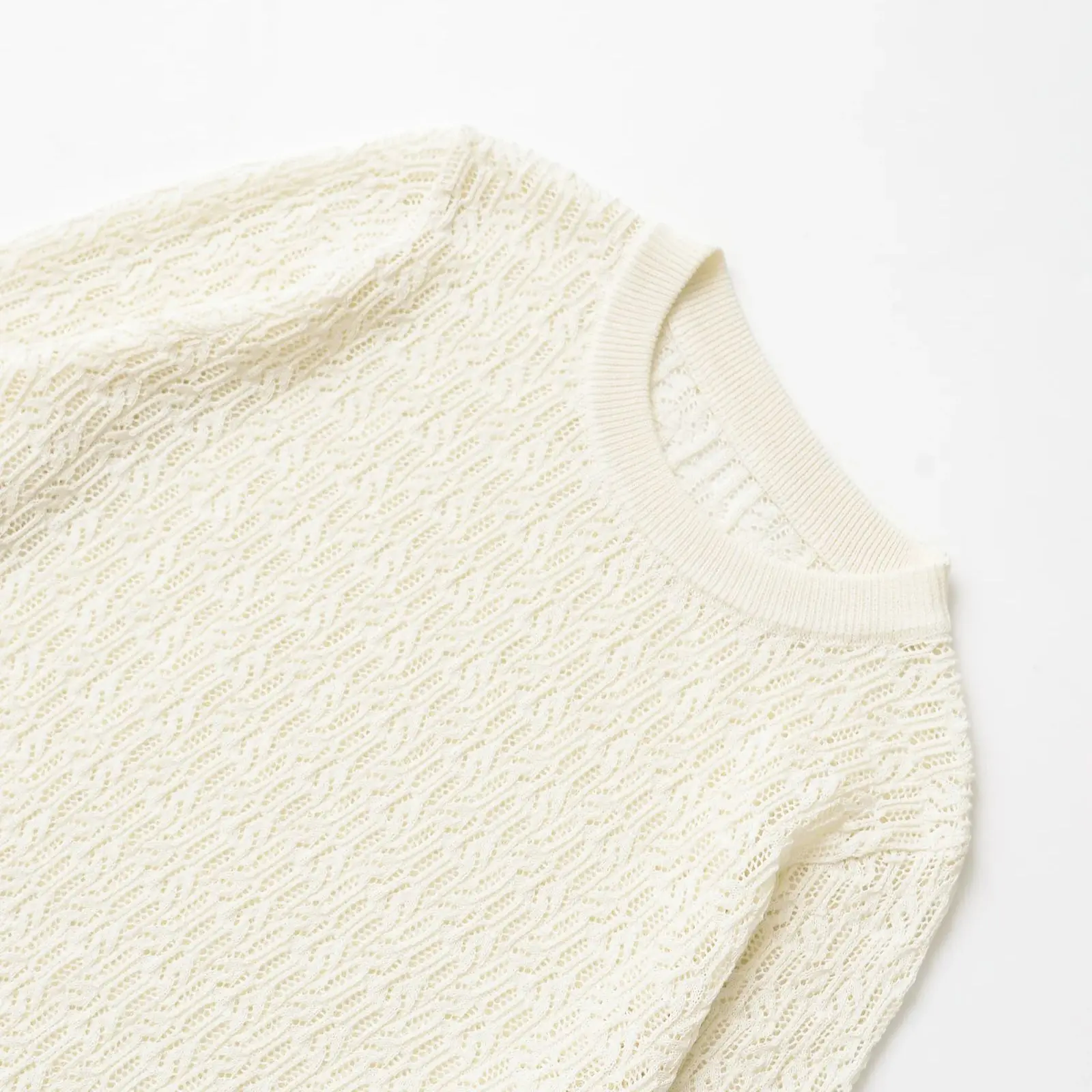 Camisola feminina primavera fina malha oco pulôver em torno do pescoço com nervuras topo sólido malhas feminino y2k roupas 3471010