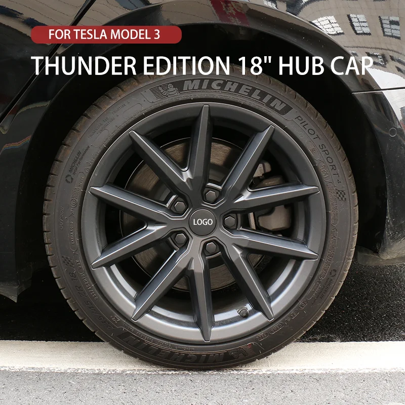 

Embers For Tesla Model 3 New All-inclusive Wheel Cover Thunder Sports Cyclone Wheel 18-inch Hub Cap Car Trim Accessories