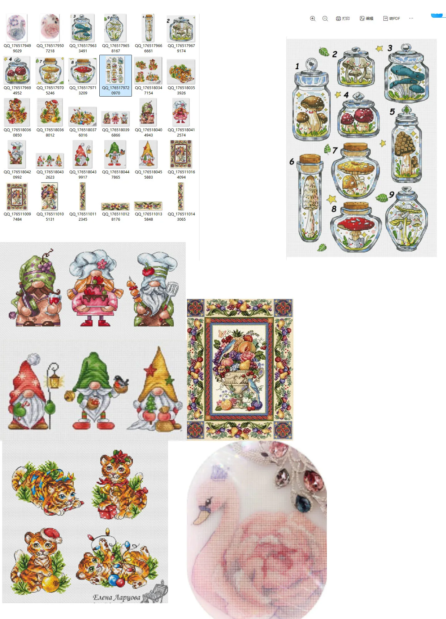 

Embroidery Cross Stitch Kits Craft DIY Needlework Cotton Canvas - Plastic Cross Stitch Set Swans