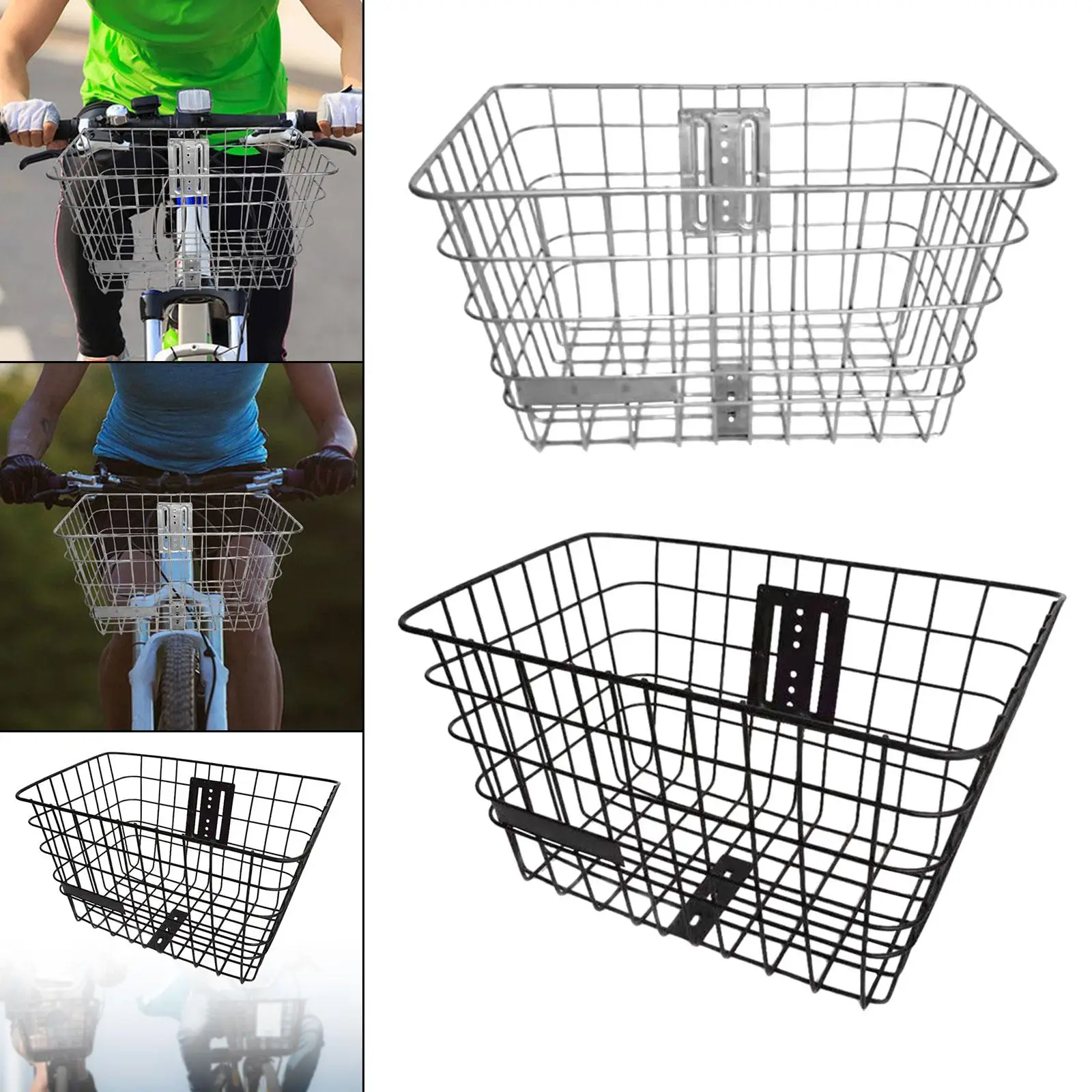 Electric Bike Basket Front Decoration Carrying Bicycle Basket for Men Women Mountain Road Bikes Home Courtyard Riding Cycling