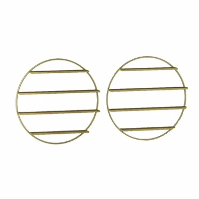 

Nordic Round Metal Shelves on the Wall Web Celebrity Nail Shelf Decor Nail Polish Storage System Large Capacity