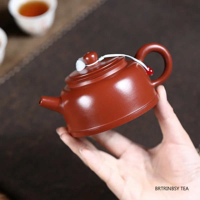 

190ml Chinese Yixing Purple Clay Teapot Beauty Tea Infuser Kettle Handmade Raw Ore Dahongpao Tea Pot Household Zisha Teaware