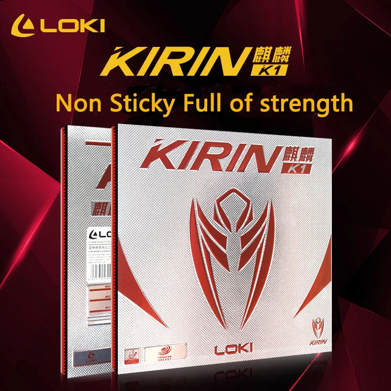 LOKI Kirin K1 Non Sticky Pimples-in Ping Pong Racket Rubber High Elasticity Cake Sponge Backhand(counter) Attack Rubber Sheet