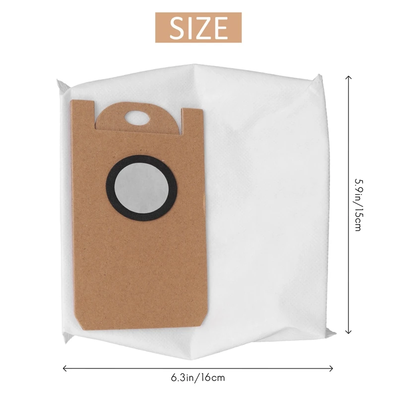 15 Pcs Replacement Dust Bags Collection Trash Bag Accessories for XIAOMI VIOMI S9 Robot Vacuum Cleaner Appliances Parts