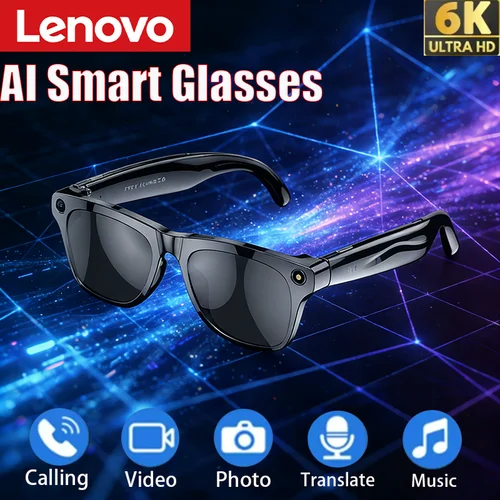 4K HD AI gafas inteligentes Chat GPT 100MP cámara Bluetooth llamada 260Mah batería asistente de voz Control gafas inteligentes 2025