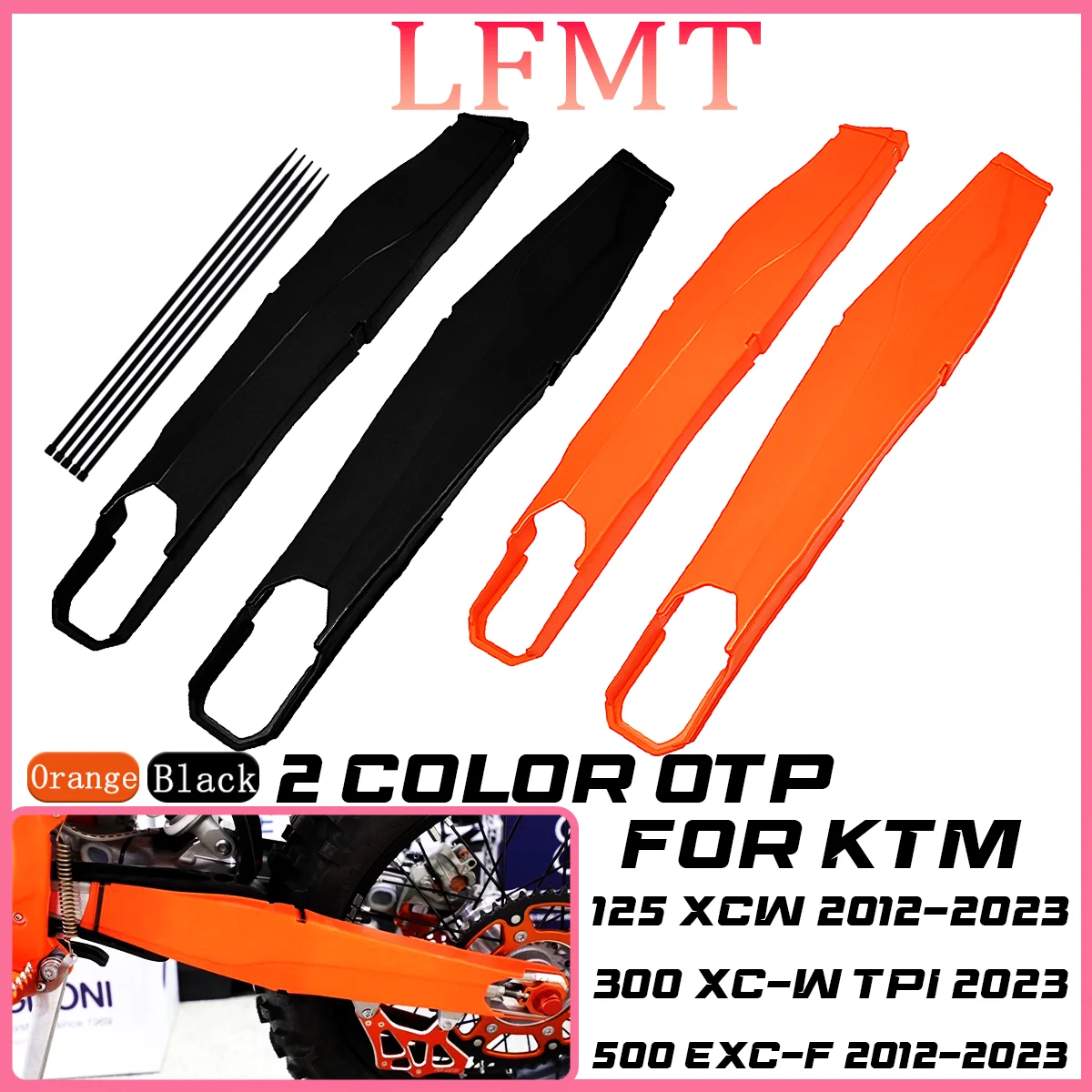

For KTM EXC300 EXC250F EXC350F EXC400F EXC450F EXC Motorcycle Accessories Swing Arm Protector Fork Shoe Guard Protector Kit