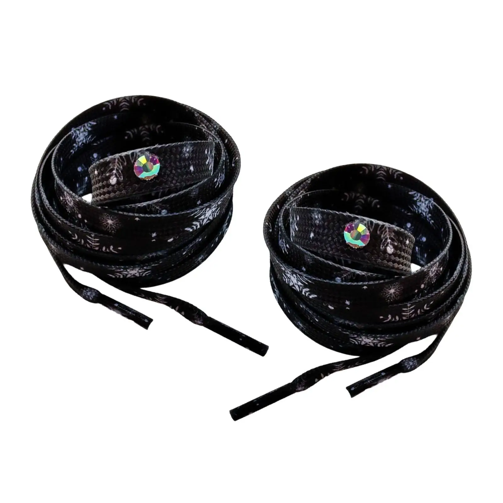 

Hockey Laces Sparkling Polyester Lightweight Figure Skating Shoelaces Inline Skates Accessories for Roller Skates