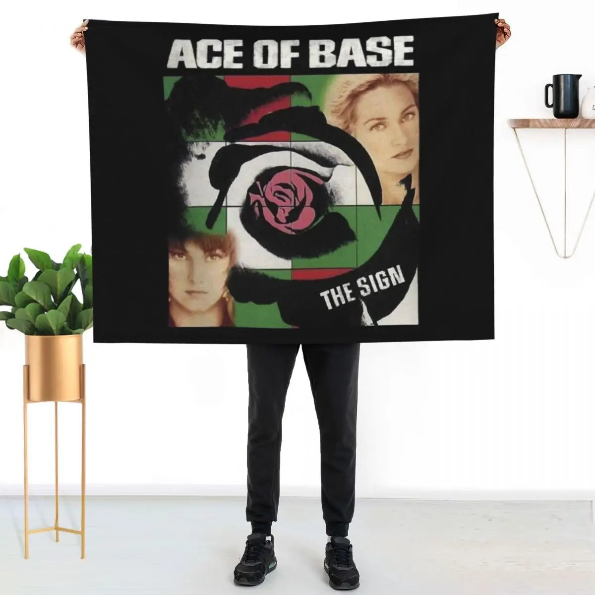 blackwhitereddesign pop rock heavy metal country band ace of base Classic Throw Blanket christmas gifts Sofa Quilt Thin Blankets